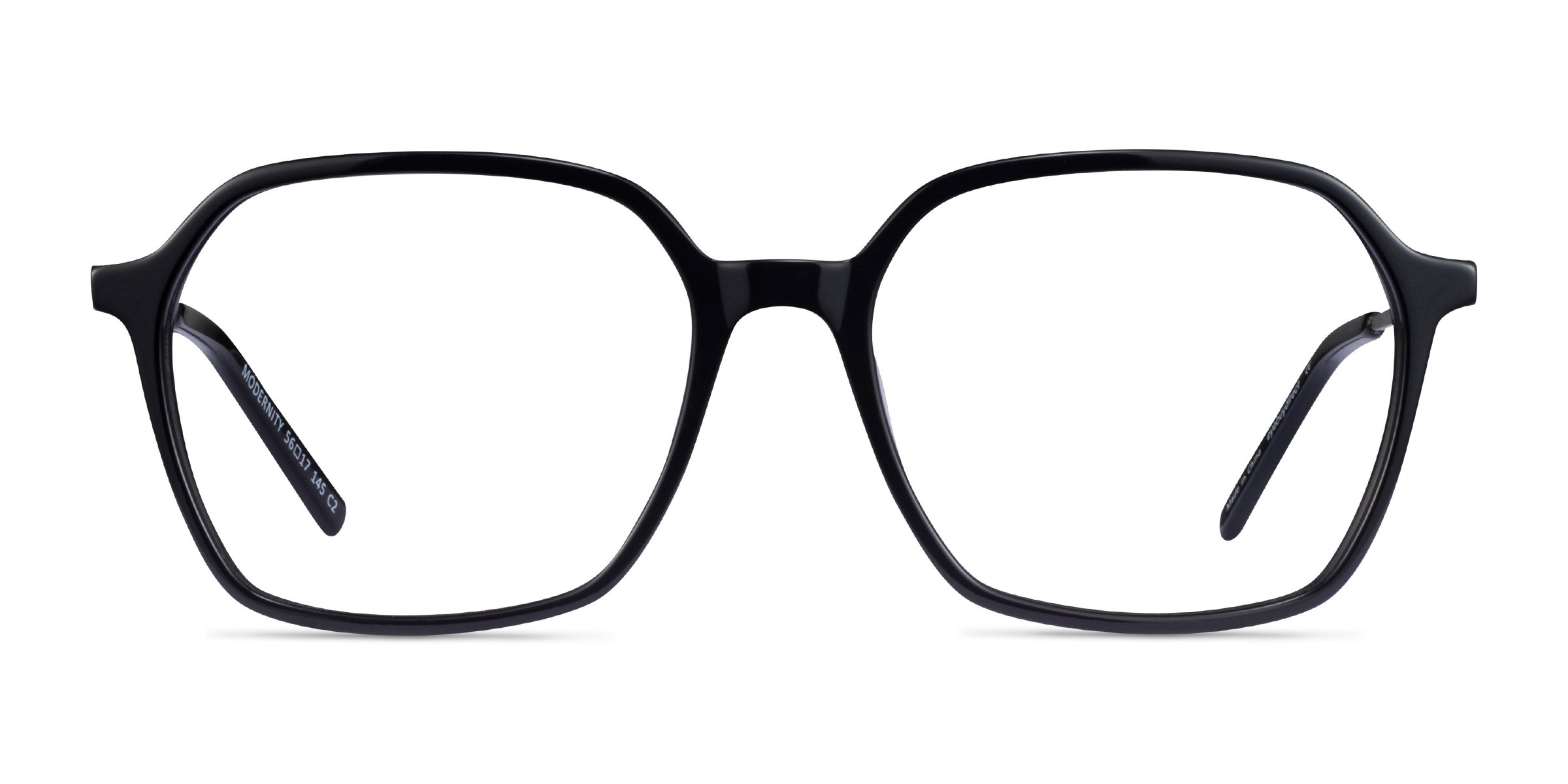 Modernity Square Black Silver Full Rim Eyeglasses | Eyebuydirect