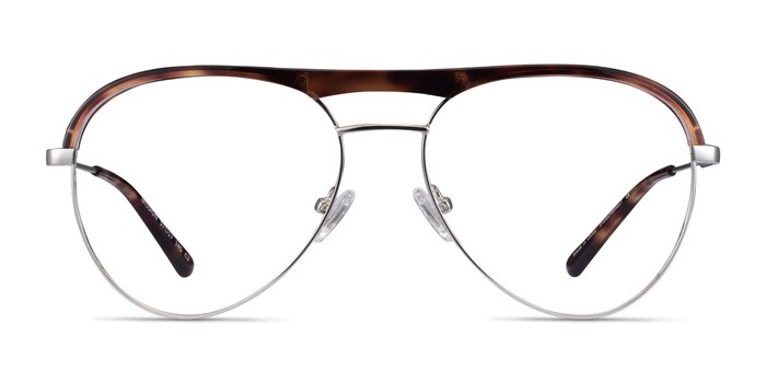 Mission Tortoise & Silver Acetate-metal Montures de lunettes de vue d'EyeBuyDirect