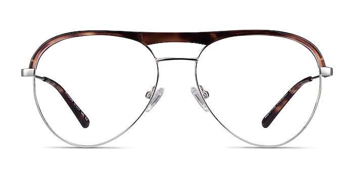 Mission Tortoise & Silver Acetate-metal Eyeglass Frames from EyeBuyDirect