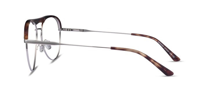 Mission Tortoise & Silver Acetate-metal Montures de lunettes de vue d'EyeBuyDirect