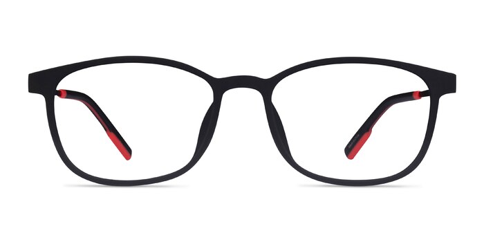 Idea Matte Black  Plastic Eyeglass Frames from EyeBuyDirect