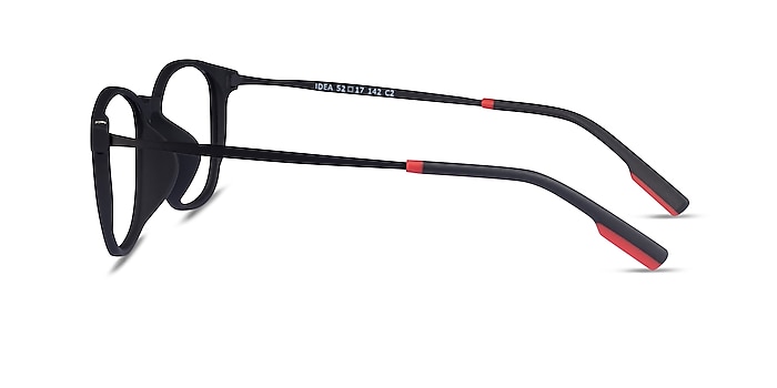Idea Matte Black  Plastique Montures de lunettes de vue d'EyeBuyDirect