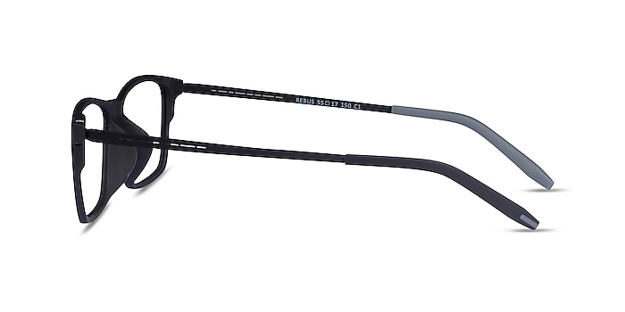 Rebus Matte Black Plastique Montures de lunettes de vue d'EyeBuyDirect