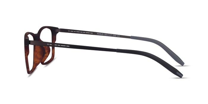Rebus Matte Tortoise Black Métal Montures de lunettes de vue d'EyeBuyDirect