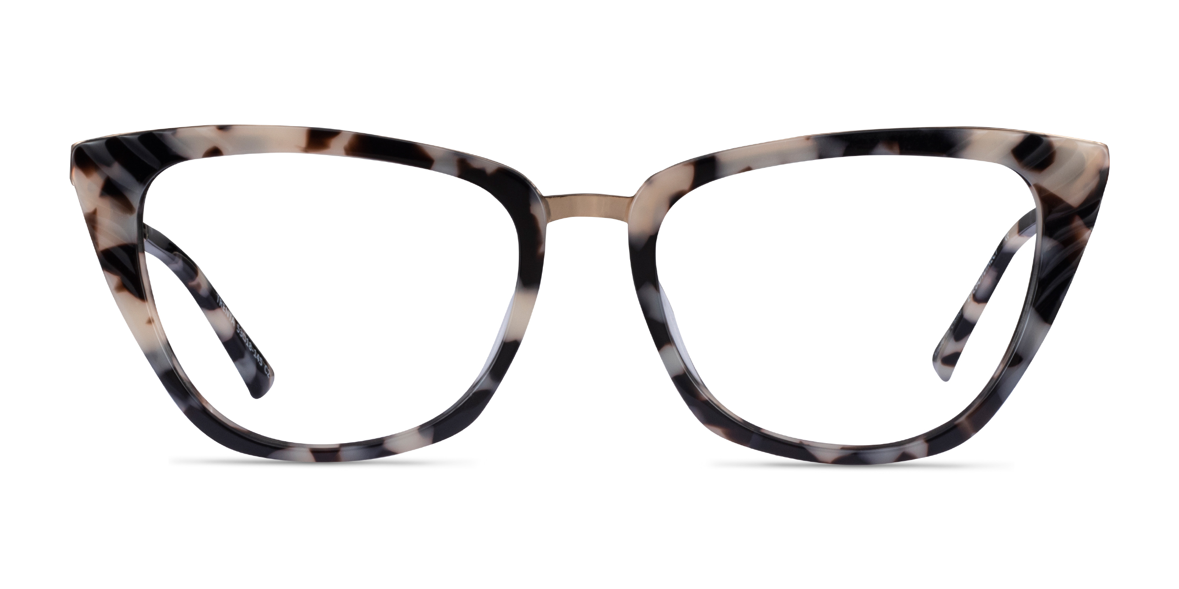 Trenta Cat Eye Ivory Tortoise Gold Glasses for Women | Eyebuydirect