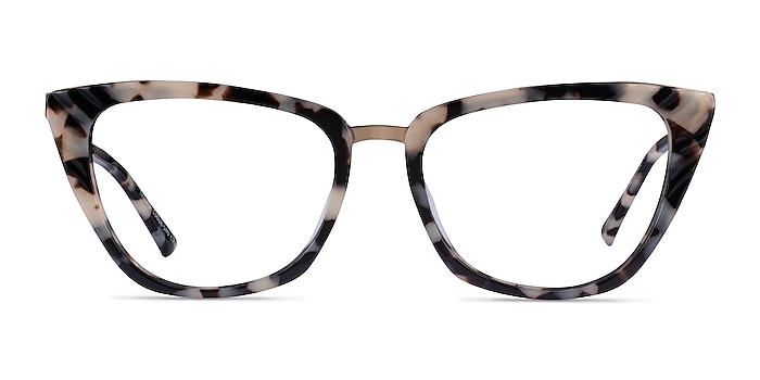 Trenta Ivory Tortoise Gold Acétate Montures de lunettes de vue d'EyeBuyDirect