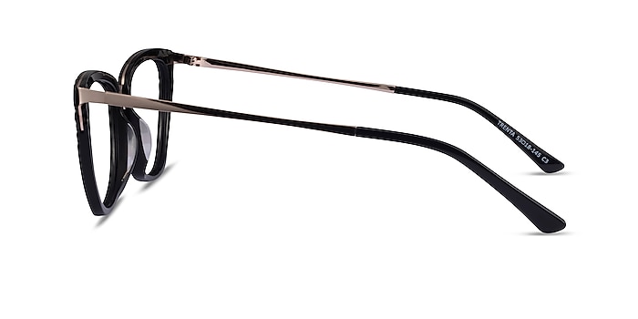 Trenta Black Gold Acetate Eyeglass Frames from EyeBuyDirect