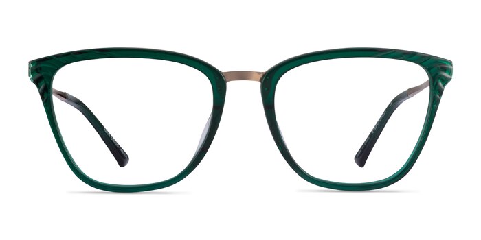 Azur Clear Green Acétate Montures de lunettes de vue d'EyeBuyDirect