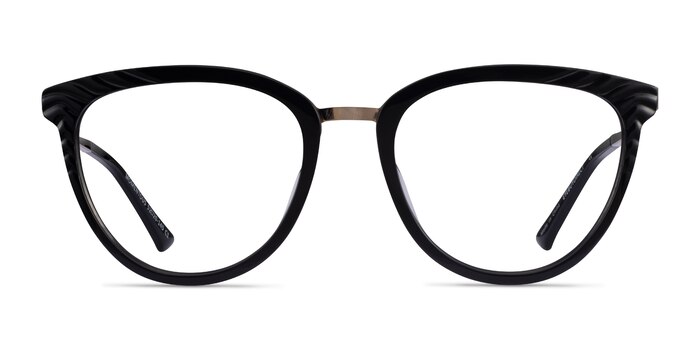Momentous Noir Acétate Montures de lunettes de vue d'EyeBuyDirect