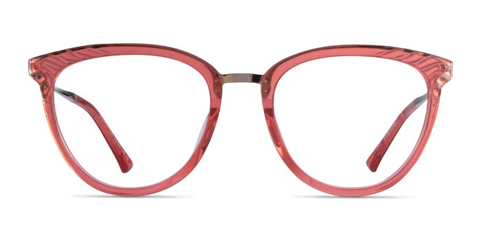 Momentous Clear Pink Acetate Eyeglass Frames from EyeBuyDirect