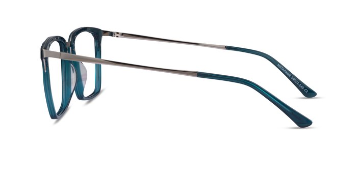 Metaphor Teal Acetate Eyeglass Frames from EyeBuyDirect