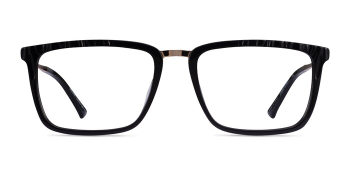 Volume Black Gold Acétate Montures de lunettes de vue d'EyeBuyDirect