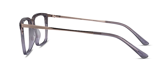 Volume Clear Gray Acetate Eyeglass Frames from EyeBuyDirect