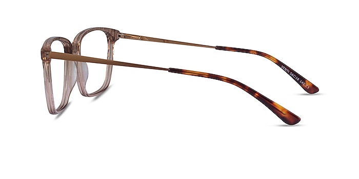 Venti Clear Brown Acetate Eyeglass Frames from EyeBuyDirect