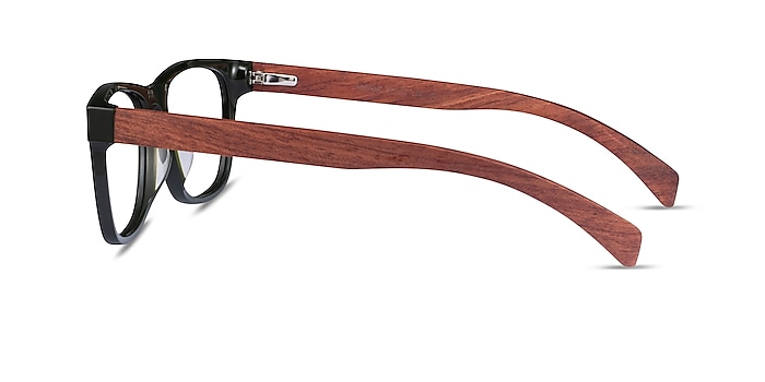 Reserve Green & Red Wood Acetate Eyeglass Frames from EyeBuyDirect