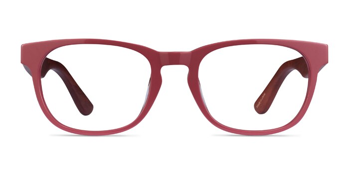 Tongass Red & Red Wood Acétate Montures de lunettes de vue d'EyeBuyDirect