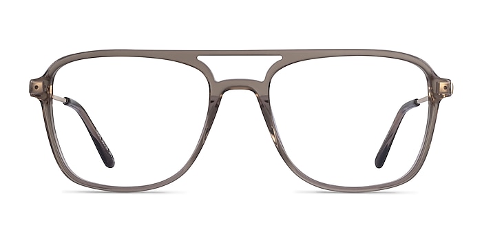 Eddie Clear Gray Acétate Montures de lunettes de vue d'EyeBuyDirect