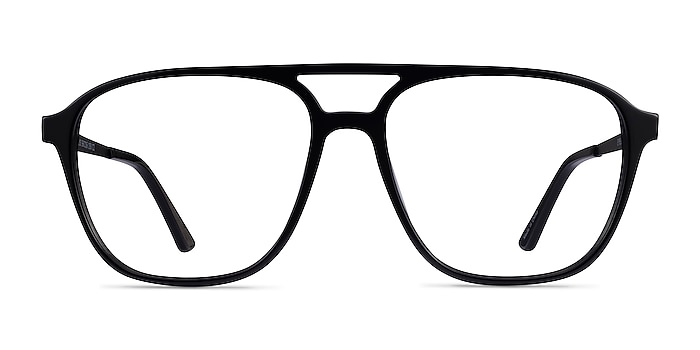 Metropolis Black Acetate Eyeglass Frames from EyeBuyDirect