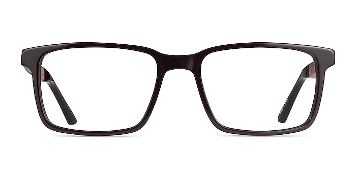 Symbiosis Brown Acetate Eyeglass Frames from EyeBuyDirect