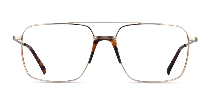 Matt Gold Tortoise Acétate Montures de lunettes de vue d'EyeBuyDirect