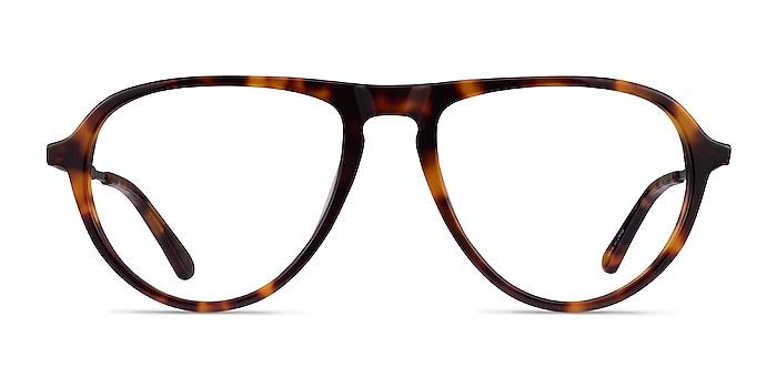 Stratosphere Tortoise Gunmetal Acetate Eyeglass Frames from EyeBuyDirect