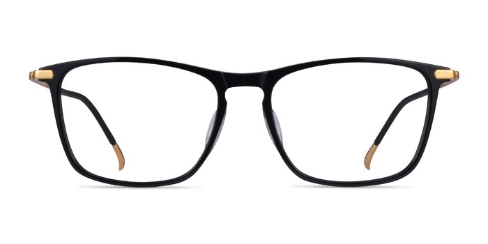 Estuary Black Gold Acetate Eyeglass Frames from EyeBuyDirect