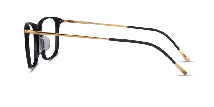 Estuary Black Gold Acétate Montures de lunettes de vue d'EyeBuyDirect