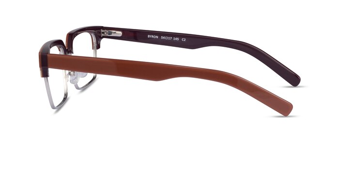 Byron Brown Silver Acetate Eyeglass Frames from EyeBuyDirect