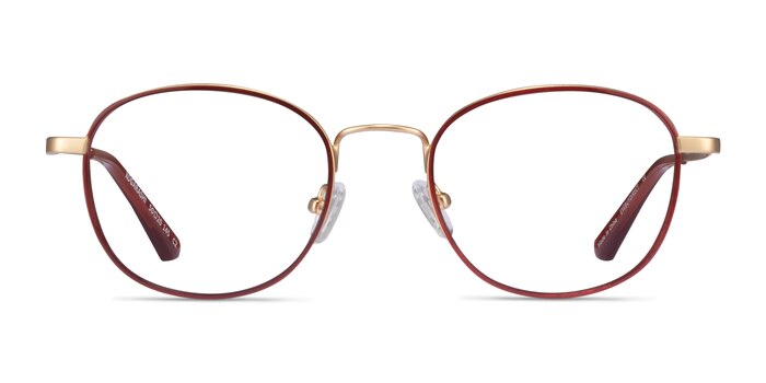 Kogarashi Round Brown Gold Full Rim Eyeglasses | Eyebuydirect