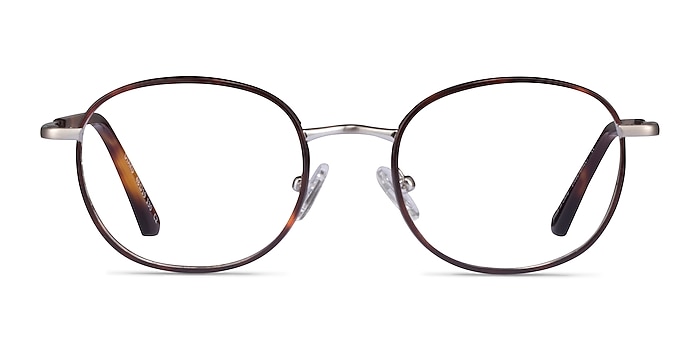 Otaku Tortoise Silver Acetate Eyeglass Frames from EyeBuyDirect