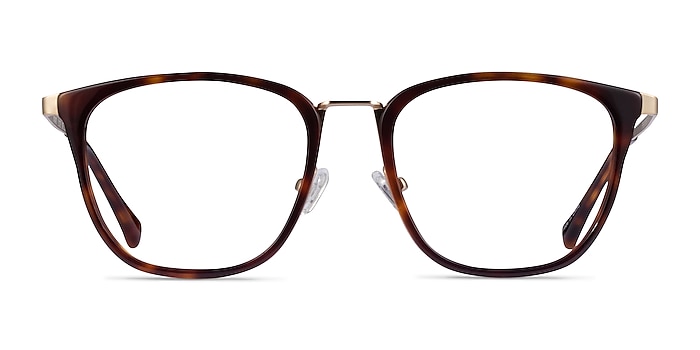 Utamaro Tortoise Gold Acetate Eyeglass Frames from EyeBuyDirect