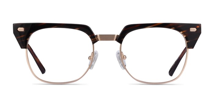 Nichibotsu Tortoise Gold Acetate Eyeglass Frames from EyeBuyDirect