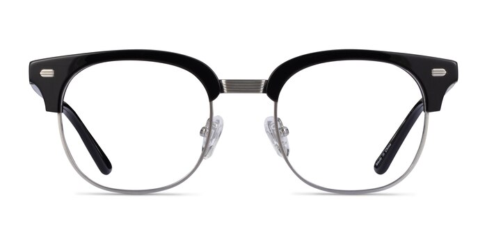 Komorebi Black Silver Acétate Montures de lunettes de vue d'EyeBuyDirect