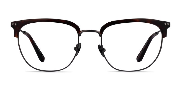 Cloudesley Tortoise Gunmetal Acétate Montures de lunettes de vue d'EyeBuyDirect