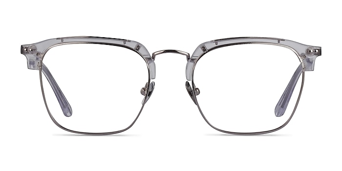 Concerto Clear Silver Acetate Eyeglass Frames from EyeBuyDirect
