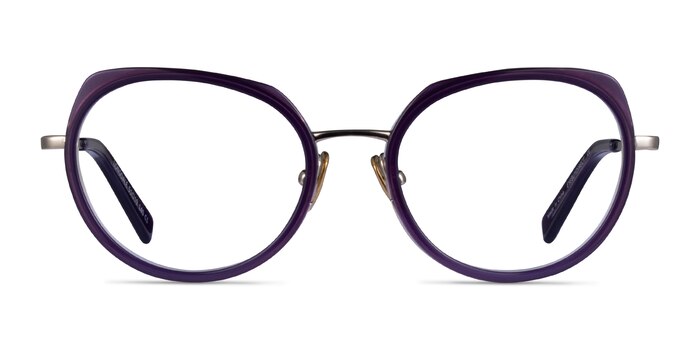 Lonsdale Clear Purple Light Gold Acétate Montures de lunettes de vue d'EyeBuyDirect