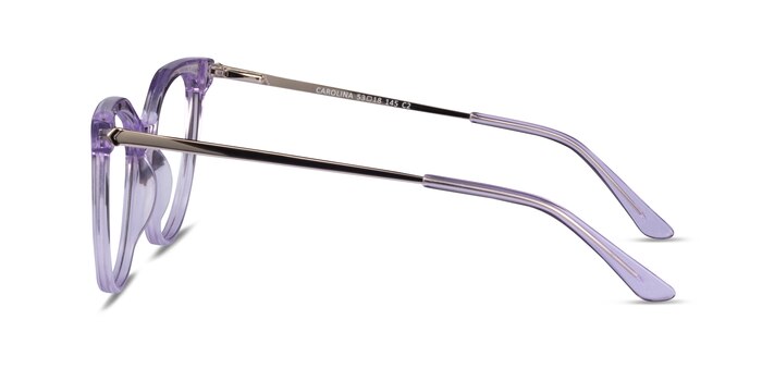 Carolina Clear Purple Acétate Montures de lunettes de vue d'EyeBuyDirect