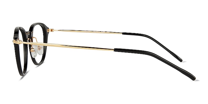 Jones Black Gold Acetate Eyeglass Frames from EyeBuyDirect