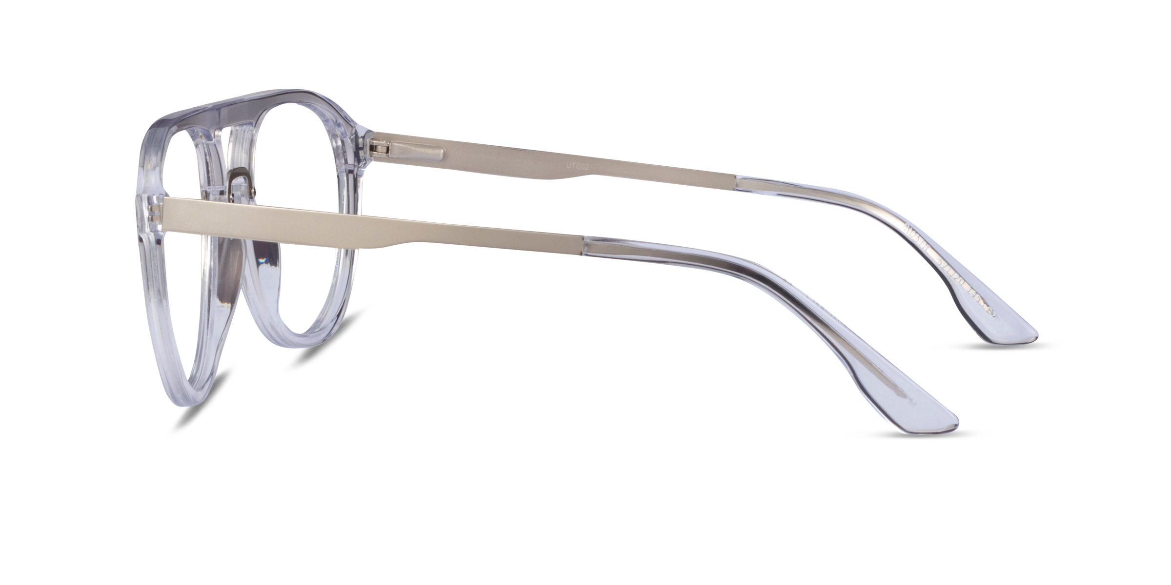 Rustic Aviator Clear Glasses for Men | Eyebuydirect