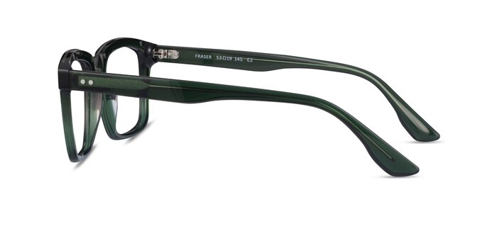 Fraser Clear Green Silver Acétate Montures de lunettes de vue d'EyeBuyDirect