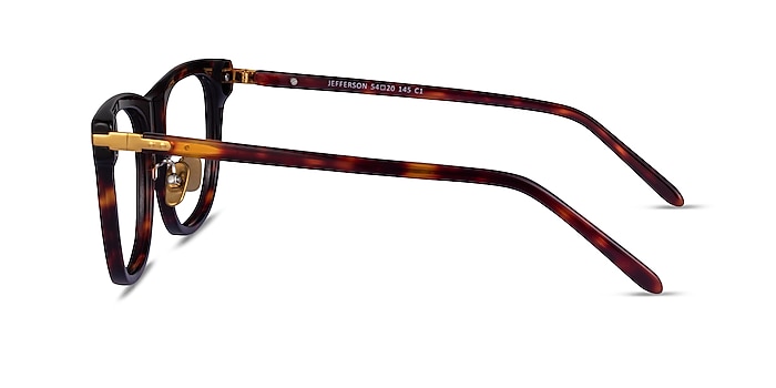 Jefferson Tortoise Gold Acetate Eyeglass Frames from EyeBuyDirect
