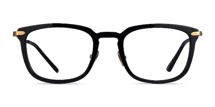 Clayton Black Gold Acetate Eyeglass Frames from EyeBuyDirect