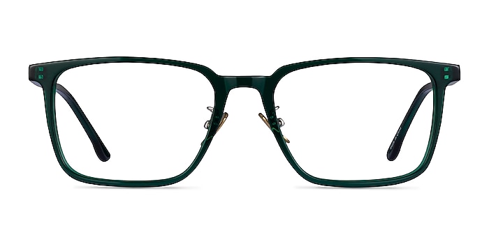 Pierce Dark Green Acétate Montures de lunettes de vue d'EyeBuyDirect