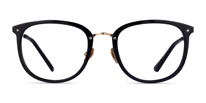 Yves Black Gold Acétate Montures de lunettes de vue d'EyeBuyDirect