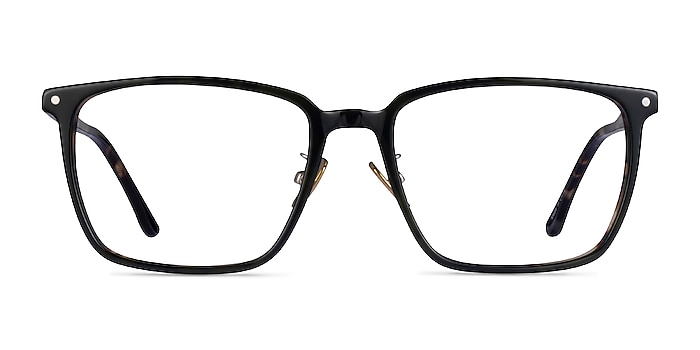 Lachlan Dark Green Ivory Tortoise Acétate Montures de lunettes de vue d'EyeBuyDirect