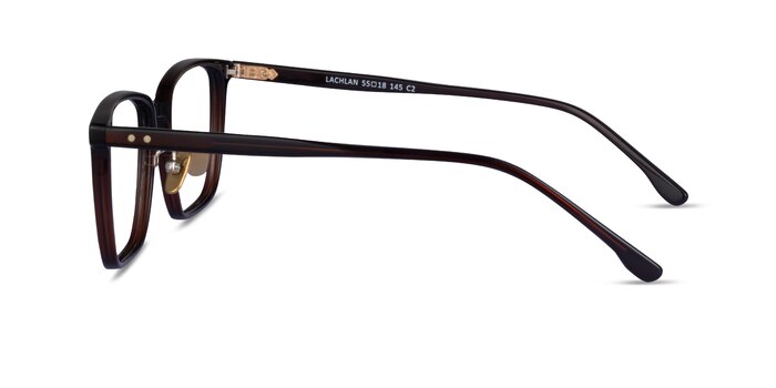 Lachlan Marron foncé Acétate Montures de lunettes de vue d'EyeBuyDirect