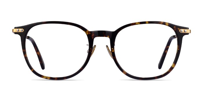 Hollis Tortoise Gold Acétate Montures de lunettes de vue d'EyeBuyDirect