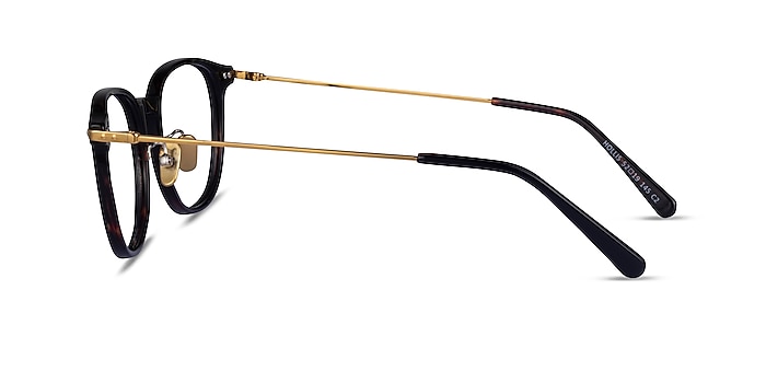 Hollis Black Gold Acétate Montures de lunettes de vue d'EyeBuyDirect