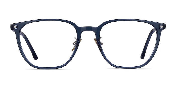 Hunter Clear Blue Acétate Montures de lunettes de vue d'EyeBuyDirect