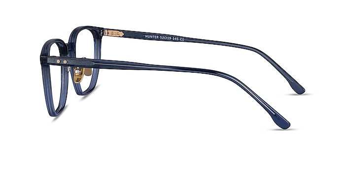 Hunter Clear Blue Acétate Montures de lunettes de vue d'EyeBuyDirect